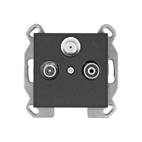 lumina Gniazdo RTV-SAT końcowe, czarny