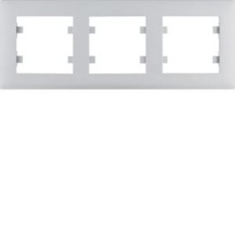 Ramka 3-krotna pozioma srebrna lumina intense WL5732