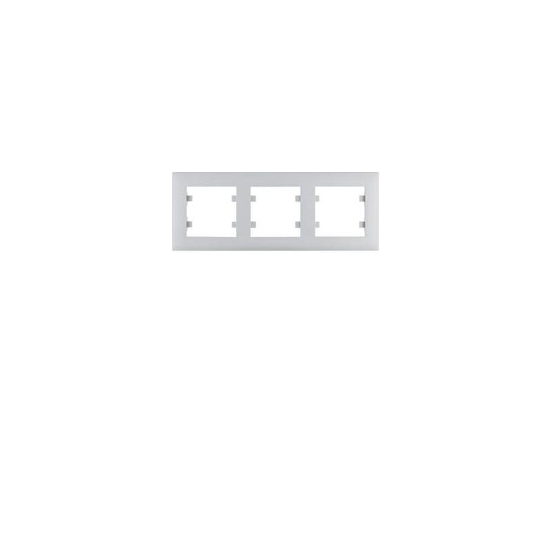 Ramka 3-krotna pozioma srebrna lumina intense WL5732